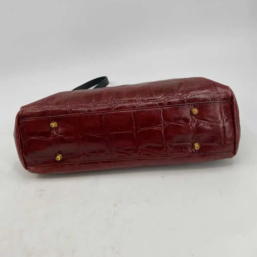 Gianni Bini Red Leather Shoulder Crossbody Bag | OS, Regular